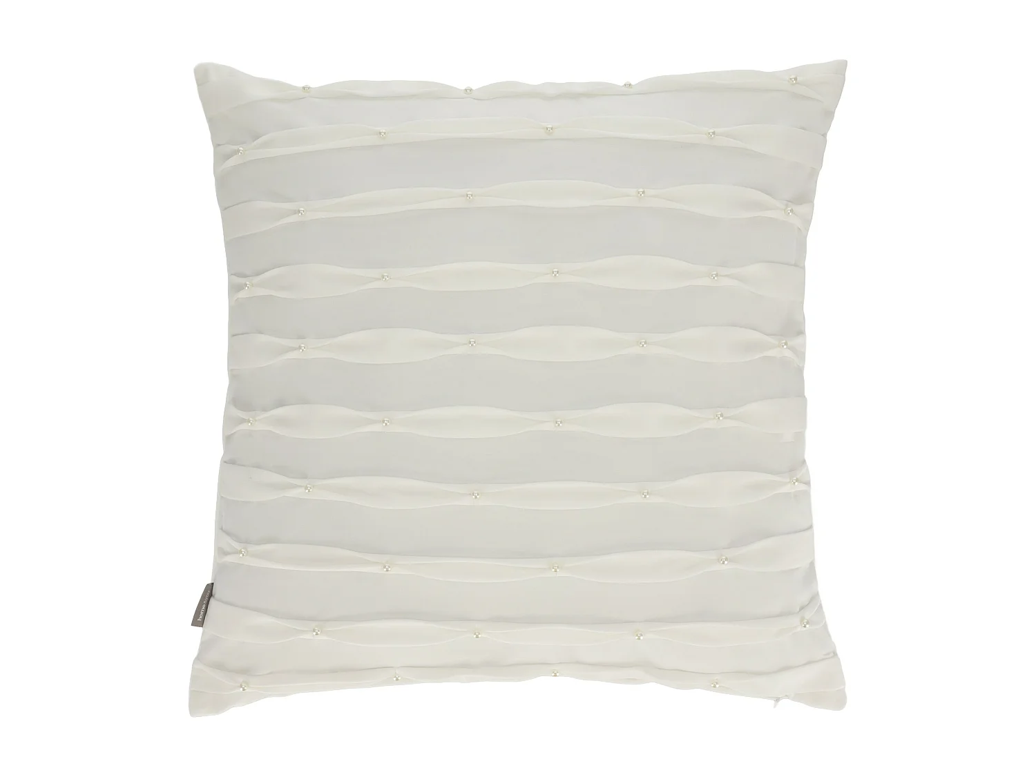 Kissenbezug Perline mittelweiß 45 x 45