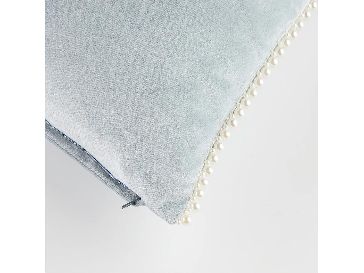 Kissenbezug Aus Samt Patronis Hellblau 45x45