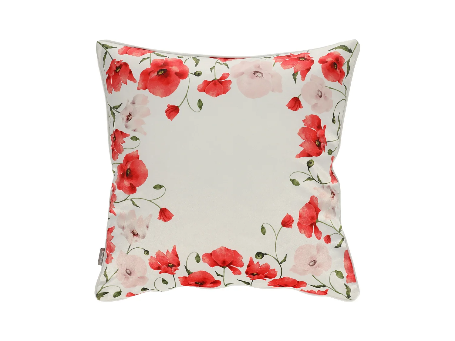 Housse De Coussin En Velours Popini Rouge Moyen 45x45