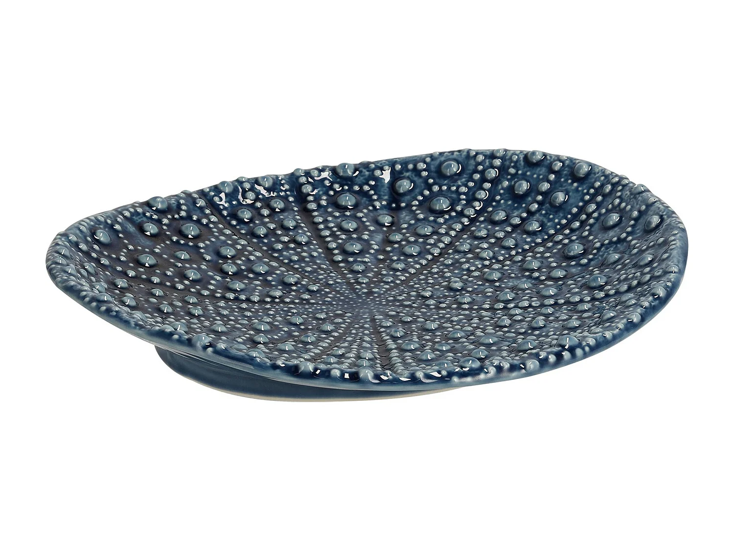 Plateau Décoratif Salin Bleu Moyen 4.5 x 29 x 26
