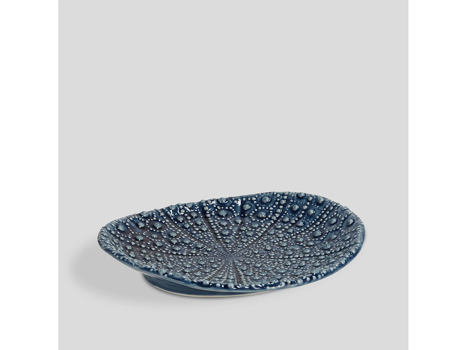 Plateau Décoratif Salin Bleu Moyen 4.5 x 29 x 26