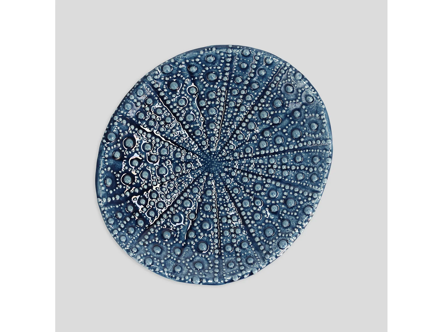 Plateau Décoratif Salin Bleu Moyen 4.5 x 29 x 26