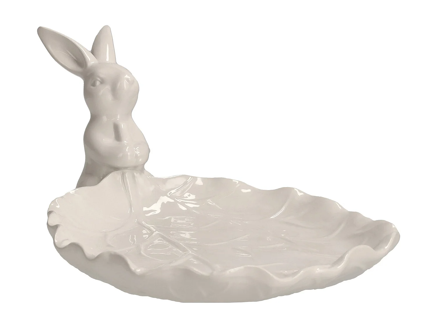 Plateau Whitebunni blanc moyen 12.8 x 29 x 19.8