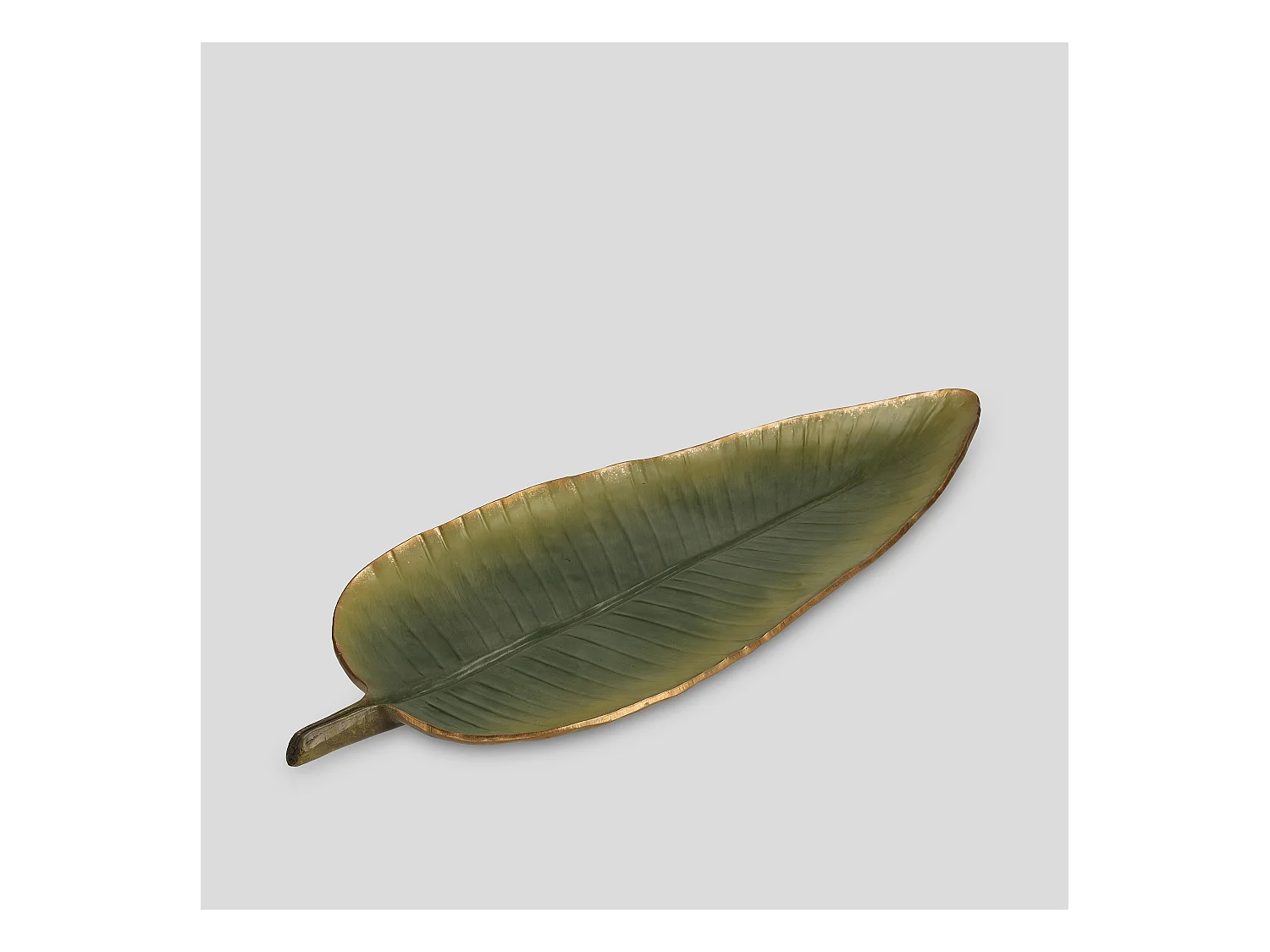 Plateau Décoratif Leafesy Vert Moyen 3 x 55 x 24