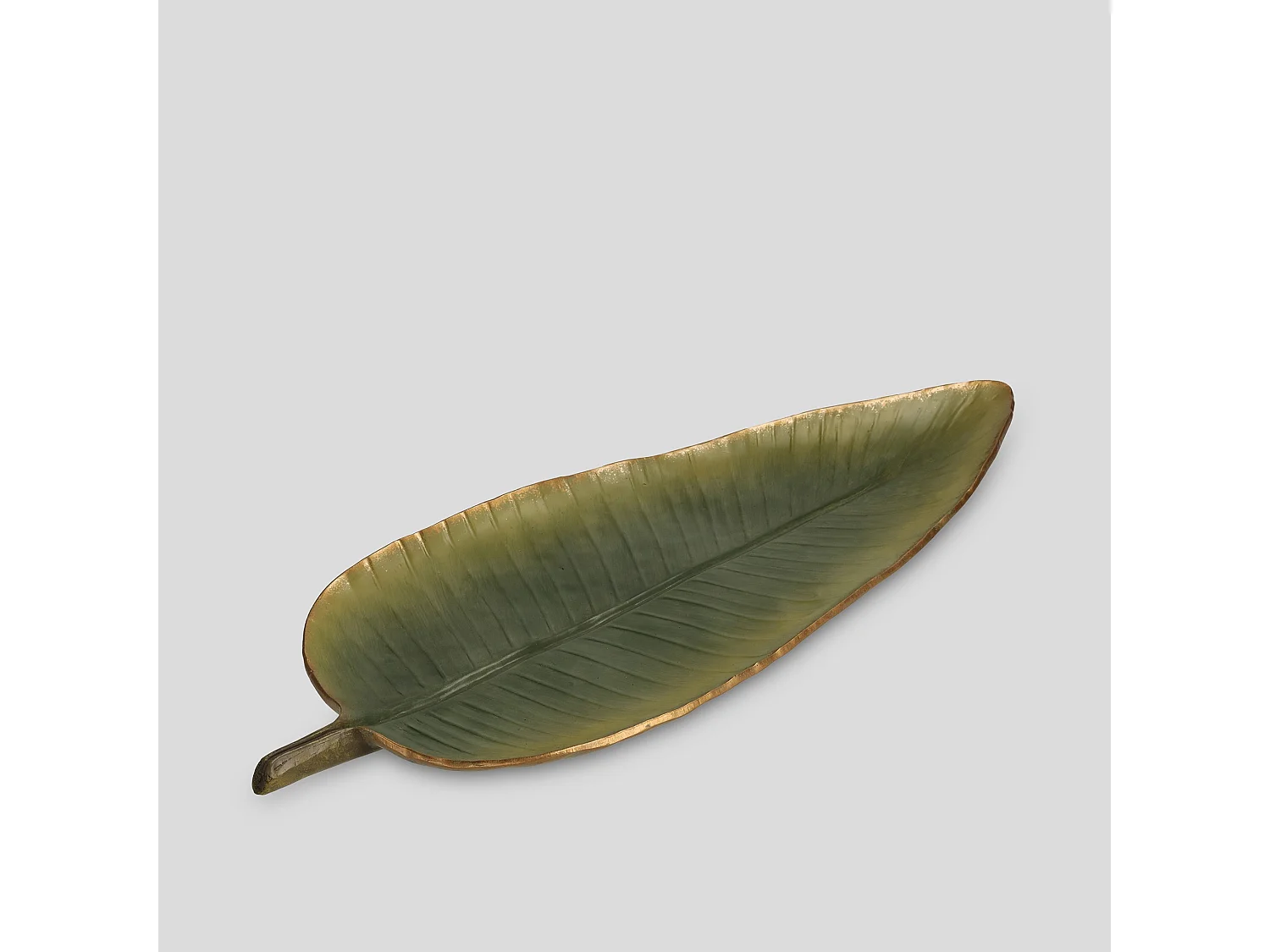 Plateau Décoratif Leafesy Vert Moyen 3 x 55 x 24