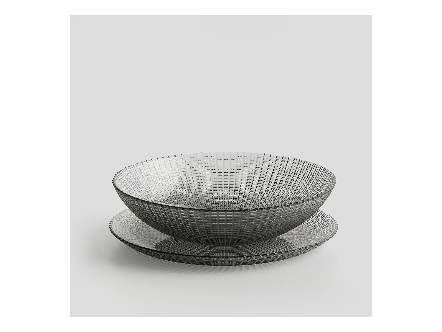 Plateau Décoratif Grid Gris Moyen 2 x 30