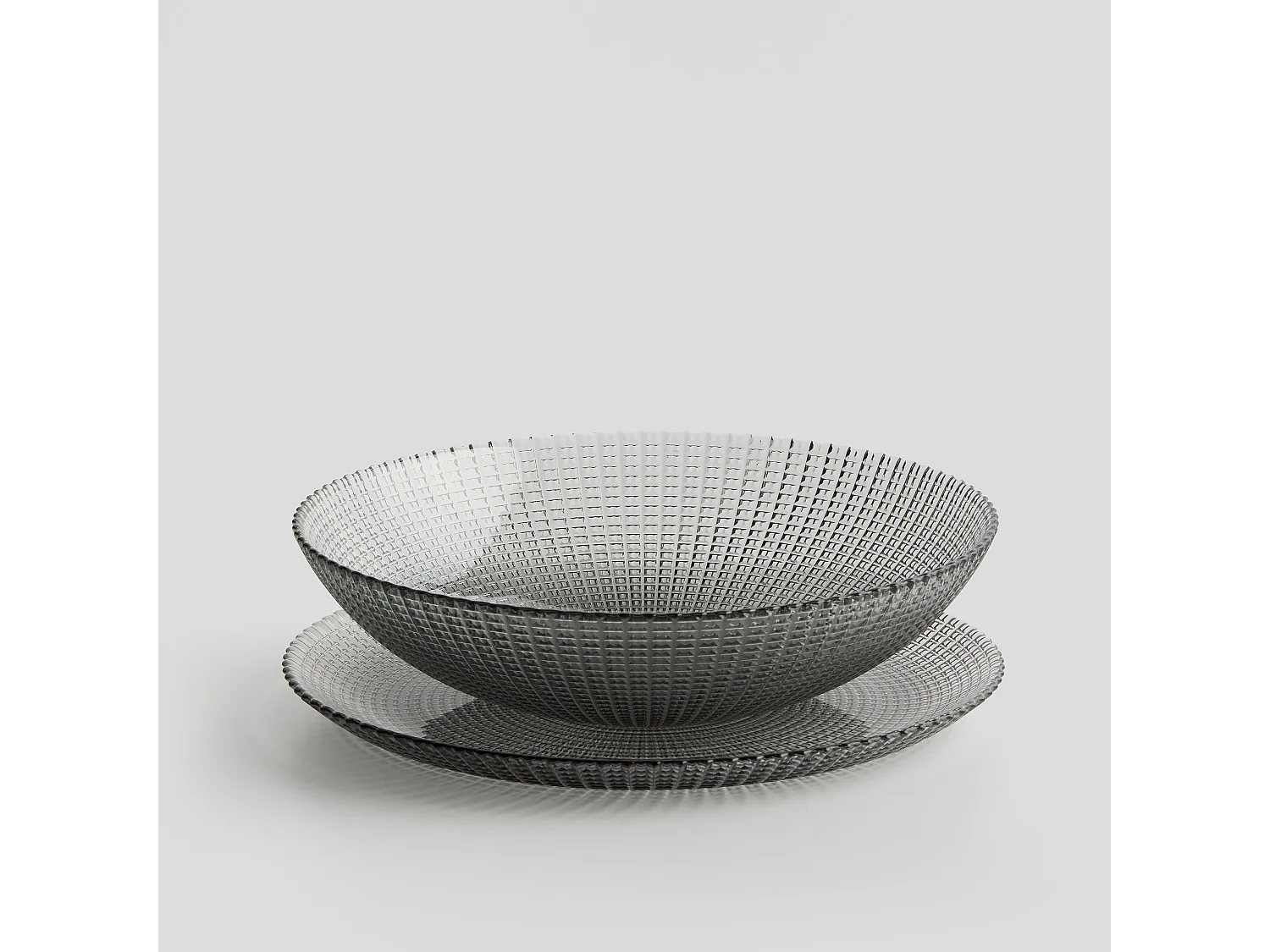 Plateau Décoratif Grid Gris Moyen 2 x 30