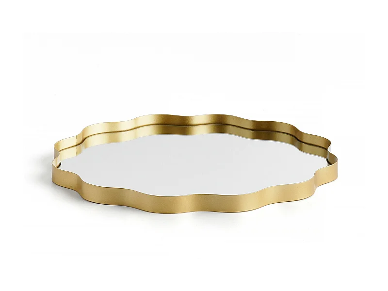 Dekorative Platte Lubaso mittleres Gold 2 x 35