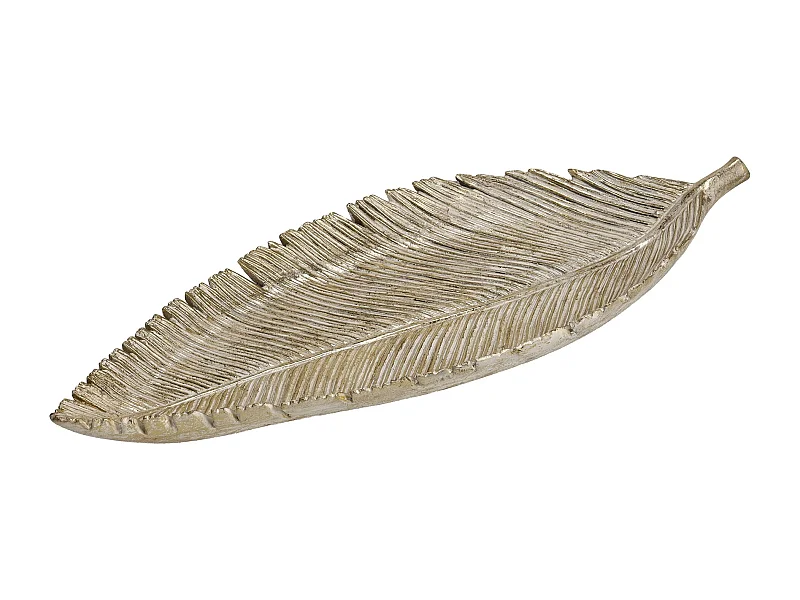 Plateau Décoratif Leaffio Or Clair 5x19x47
