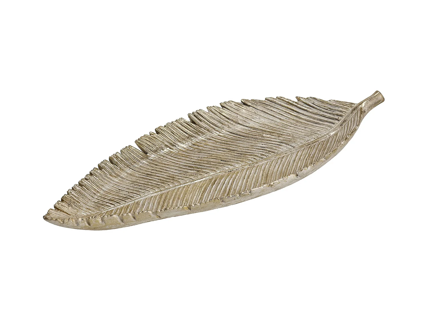 Plateau Décoratif Leaffio Or Clair 5x19x47