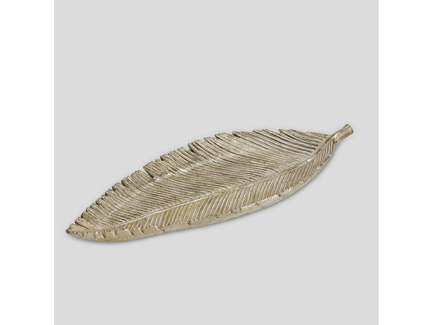 Plateau Décoratif Leaffio Or Clair 5x19x47