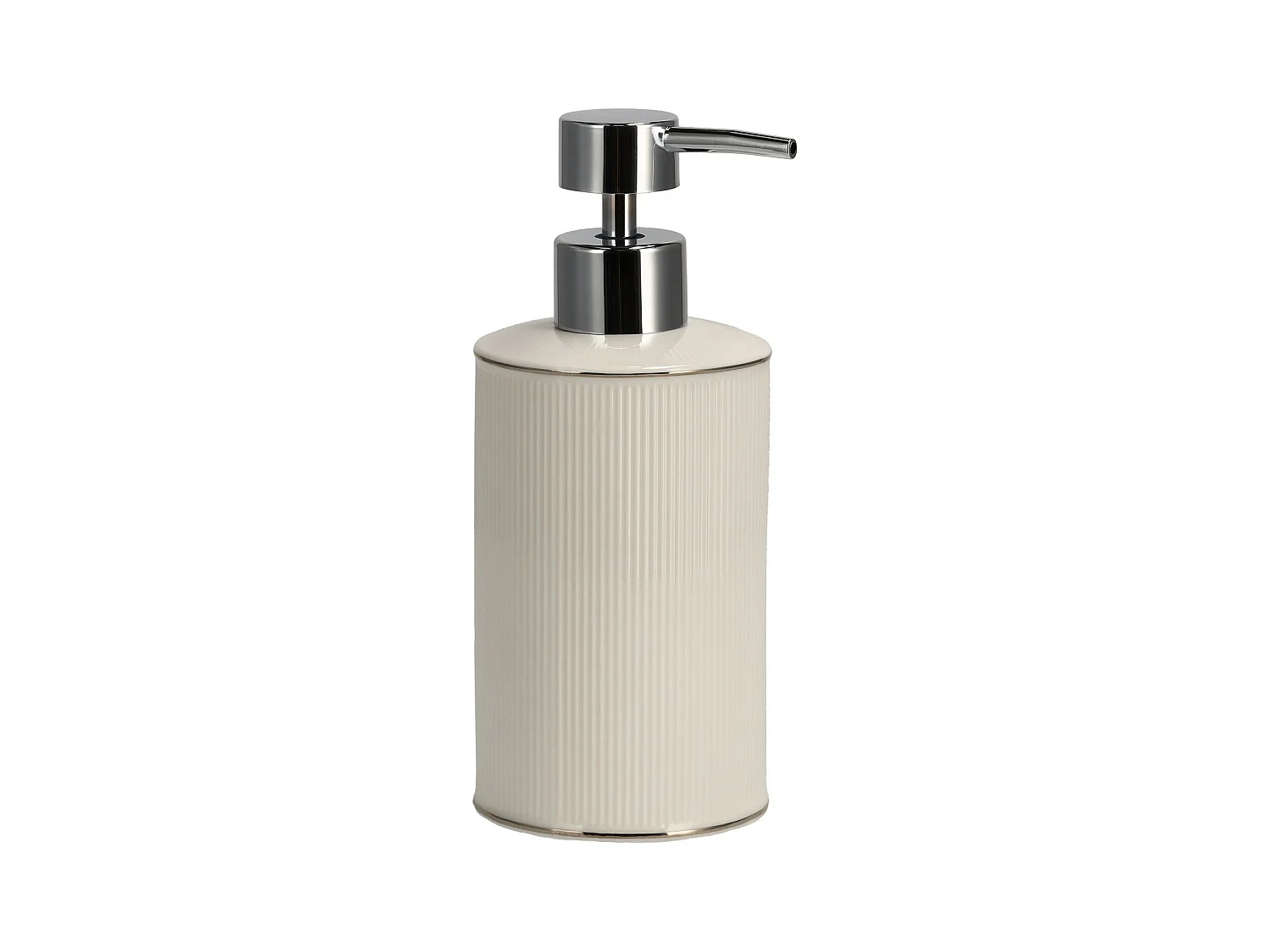 Distributeur de savon Gwena écru clair 17.5 x 7.5