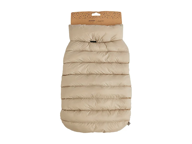 Haustier-Outfit Puffer dunkelbeige XL 70x52x52