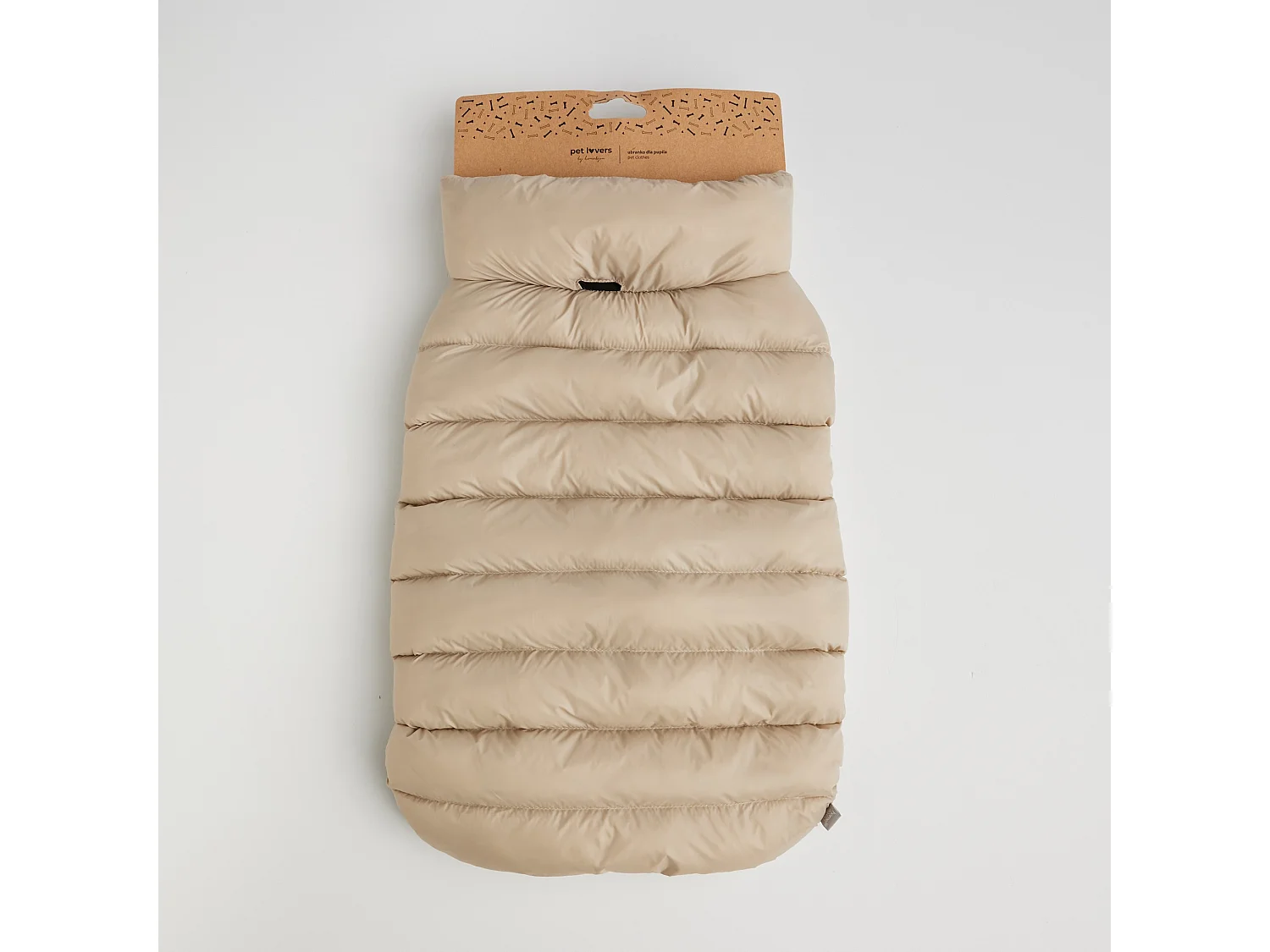 Haustier-Outfit Puffer dunkelbeige XL 70x52x52