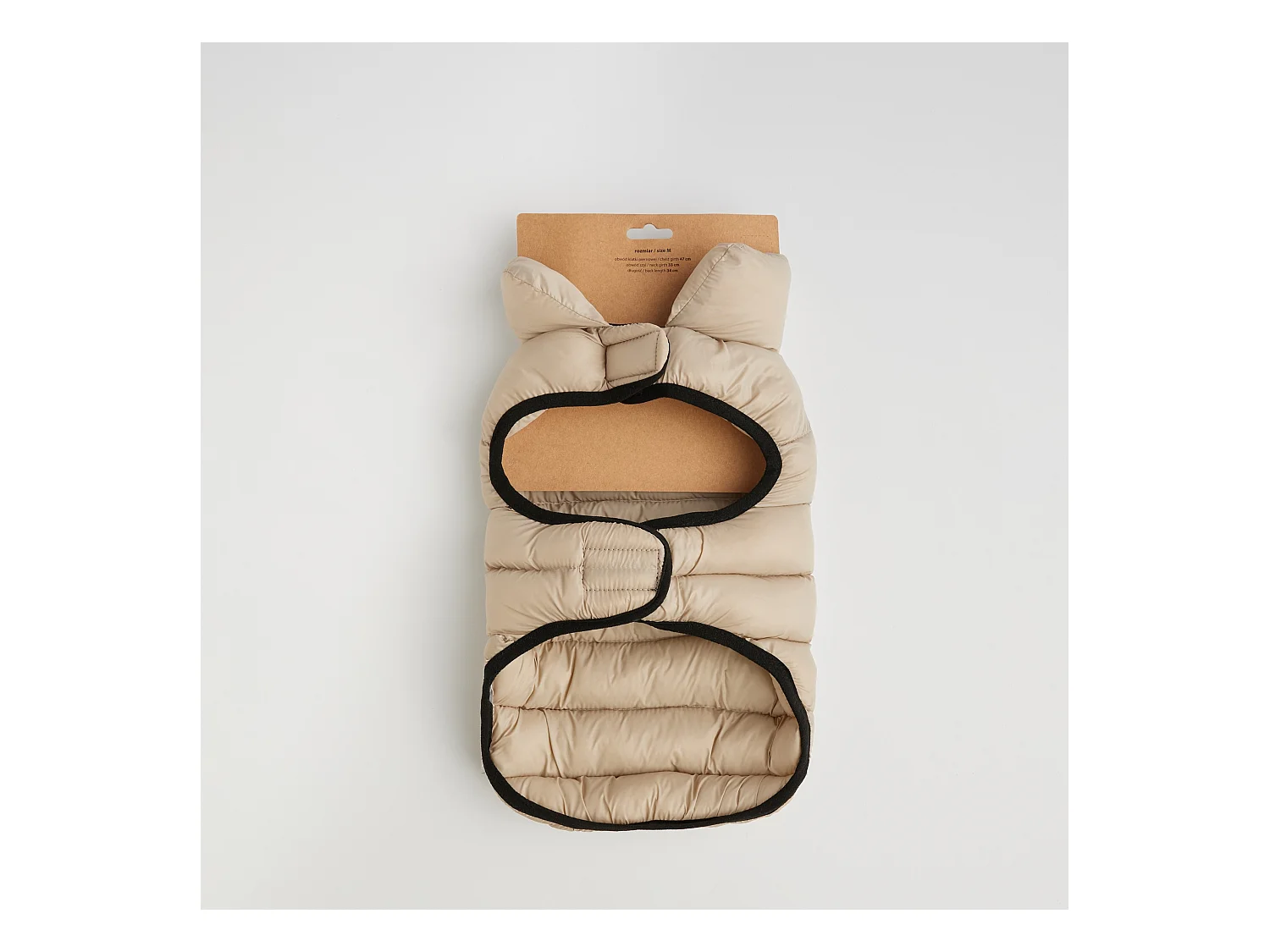 Haustier-Outfit Puffer dunkelbeige Größe M 47 x 34 x 33