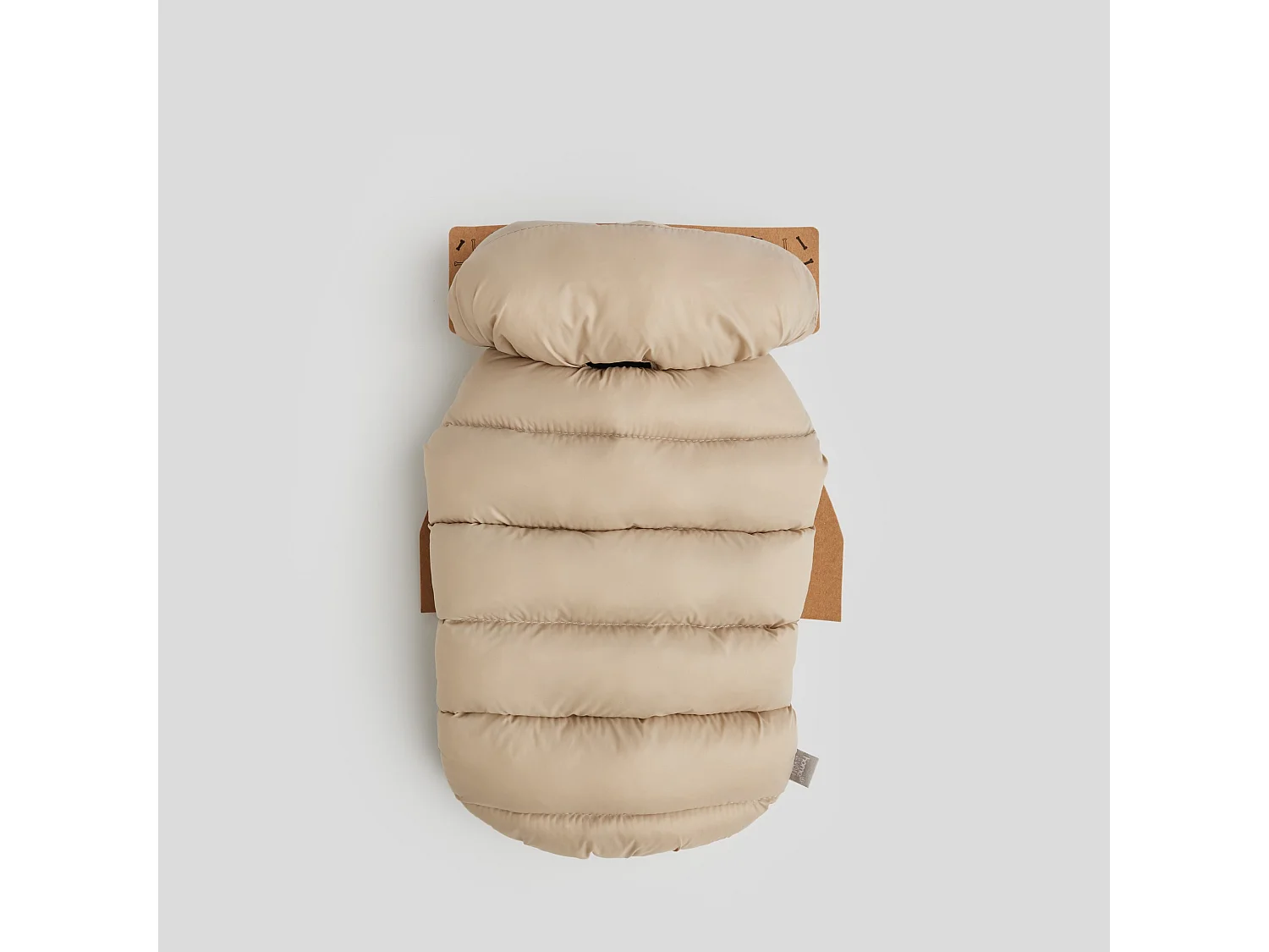 Vêtement Pour Animal Puffer Beige Foncé Taille S 35x24x27