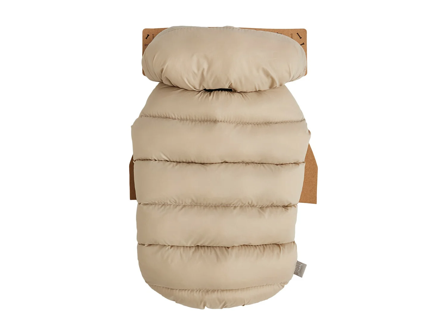 Vêtement Pour Animal Puffer Beige Foncé Taille S 35x24x27