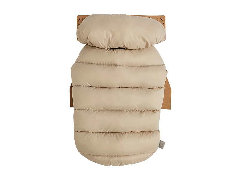 Vêtement Pour Animal Puffer Beige Foncé Taille S 35x24x27