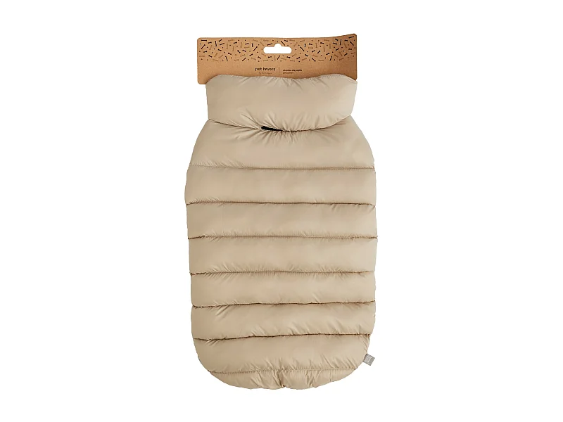 Vêtement Pour Animal Puffer Beige Foncé Taille L 58 x 45 x 40