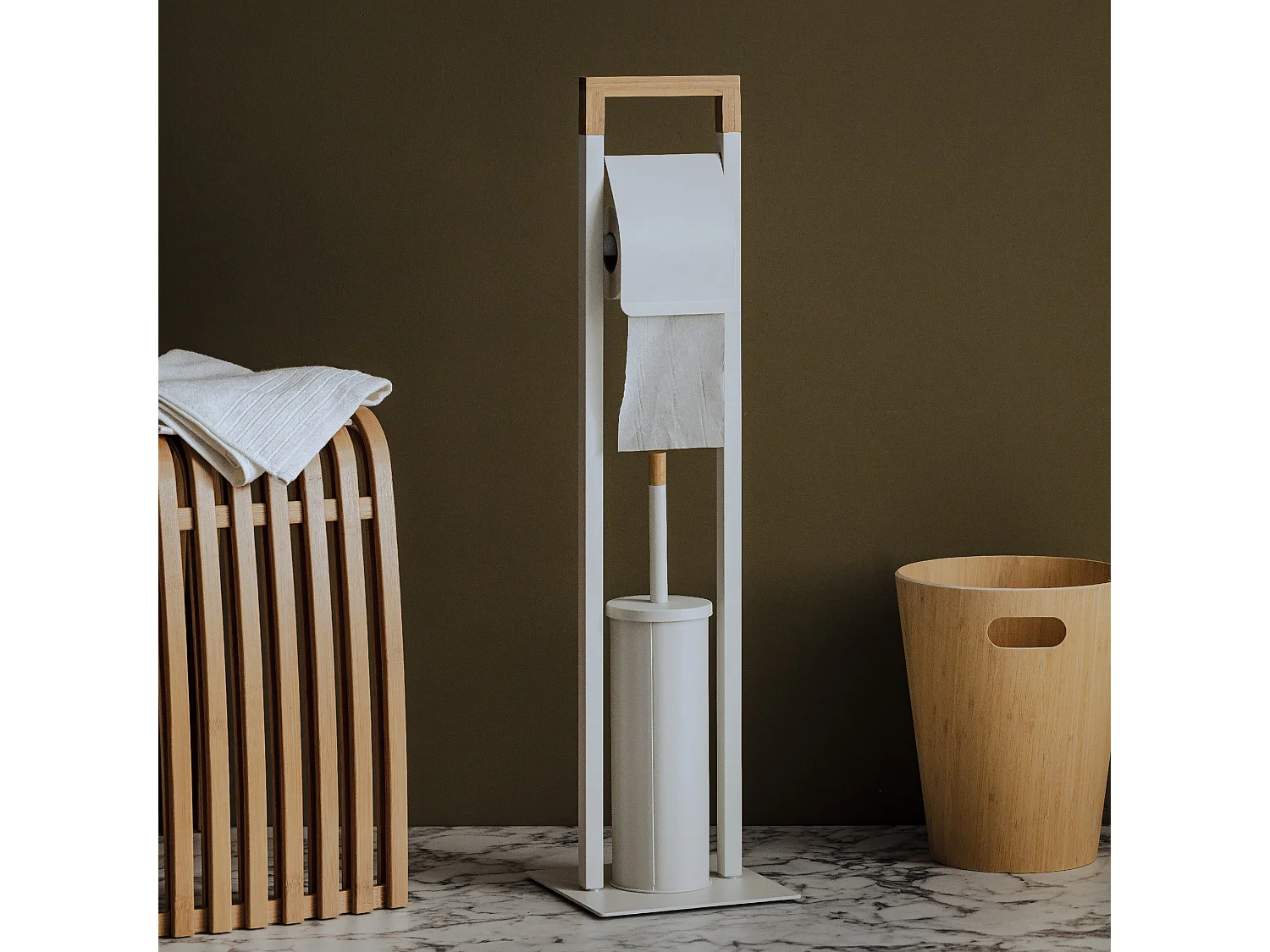 Gibo Toilettenbürstenhalter mit Papierständer