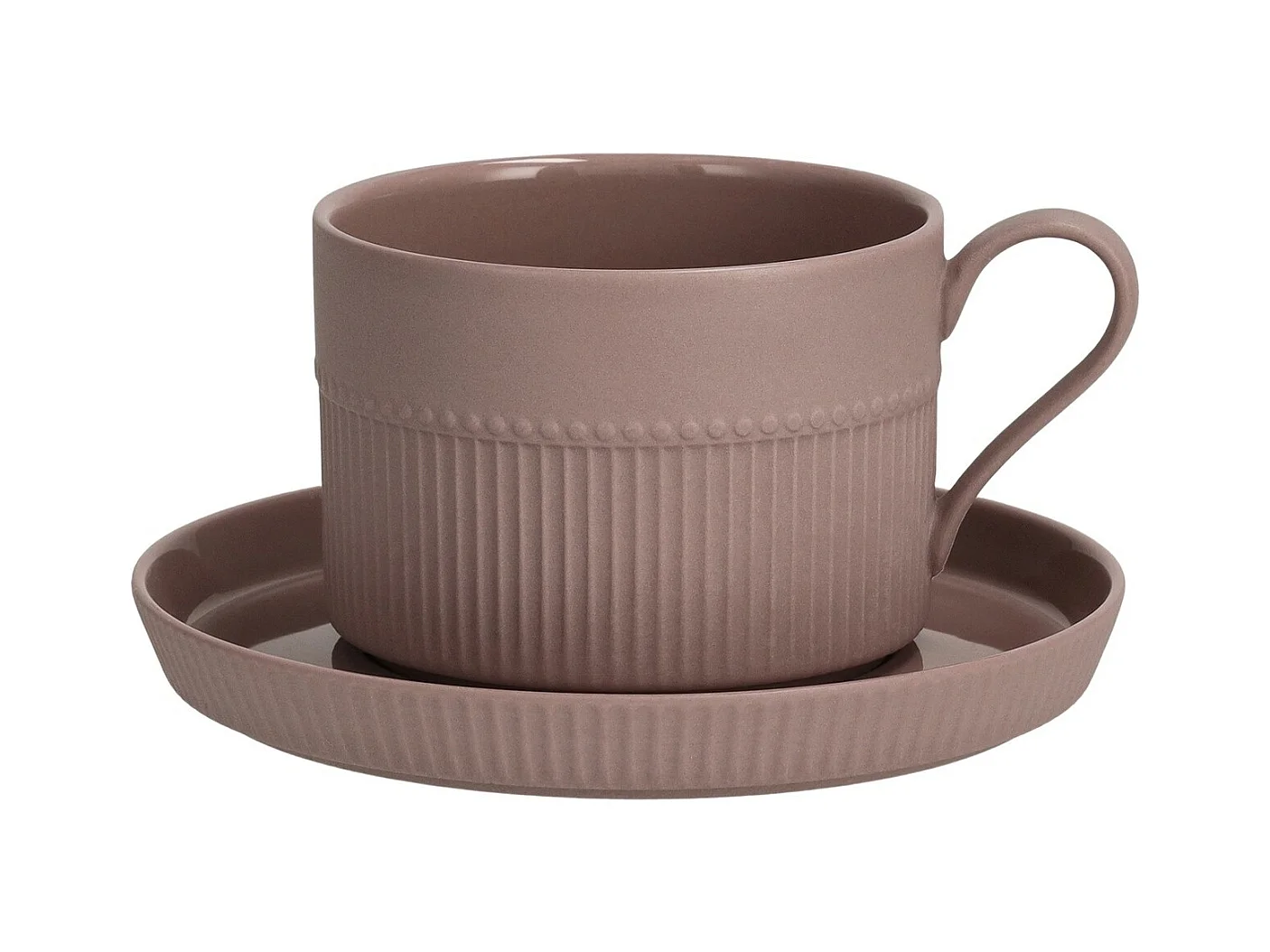 Tasse Avec Soucoupe Clare Violet Moyen 7 x 13.3 x 13.3