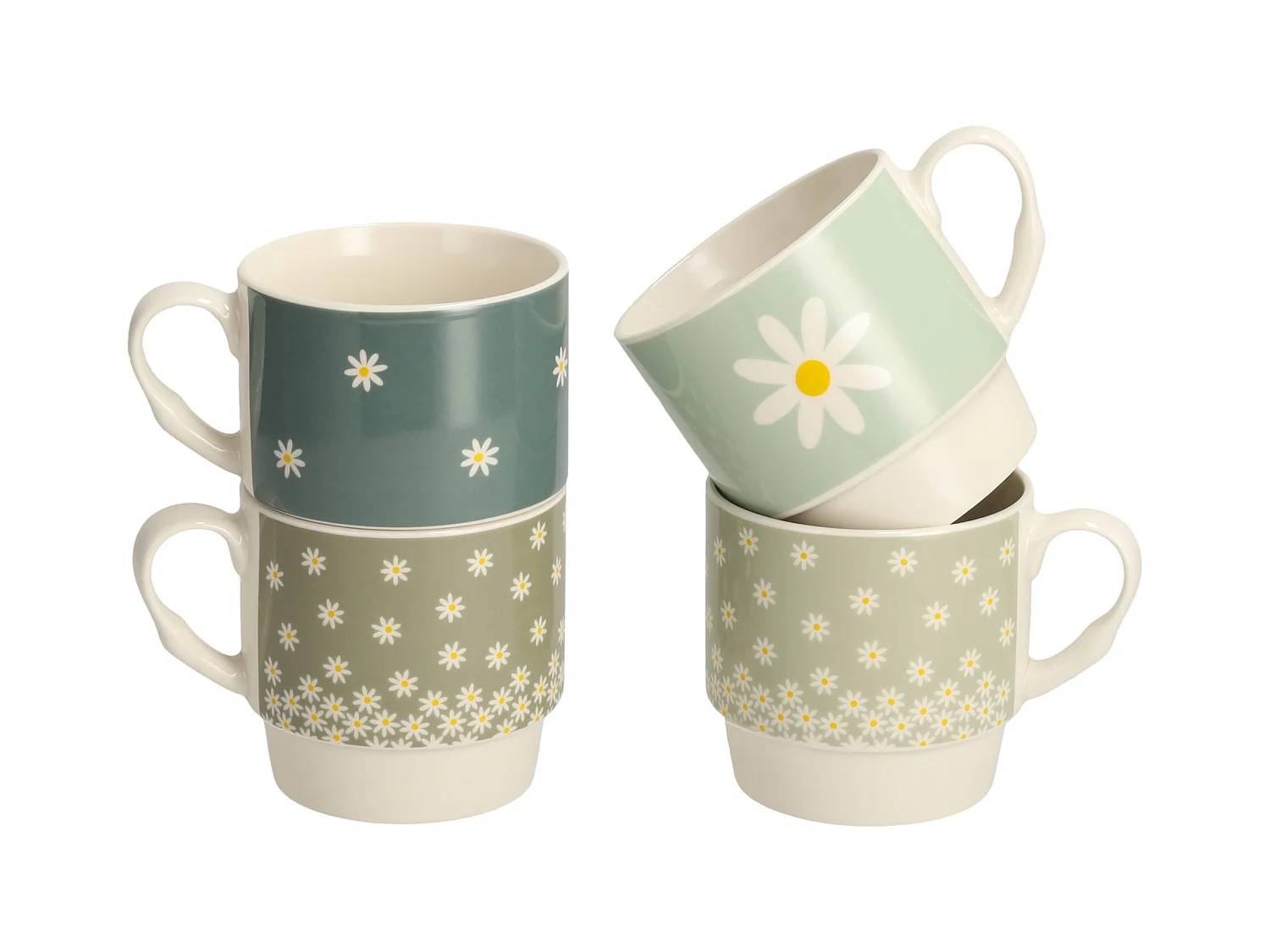 Ensemble De Tasses Nessen Moyen Multicolore 26.4 x 8.4 x 11.4