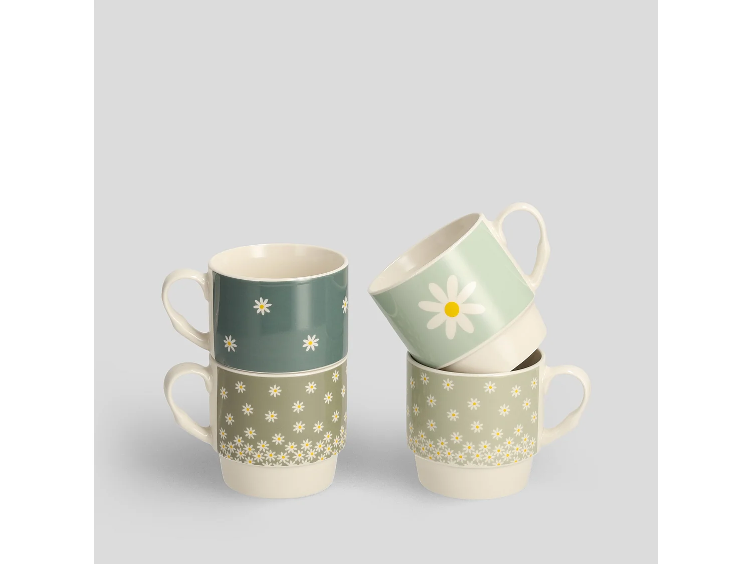 Ensemble De Tasses Nessen Moyen Multicolore 26.4 x 8.4 x 11.4