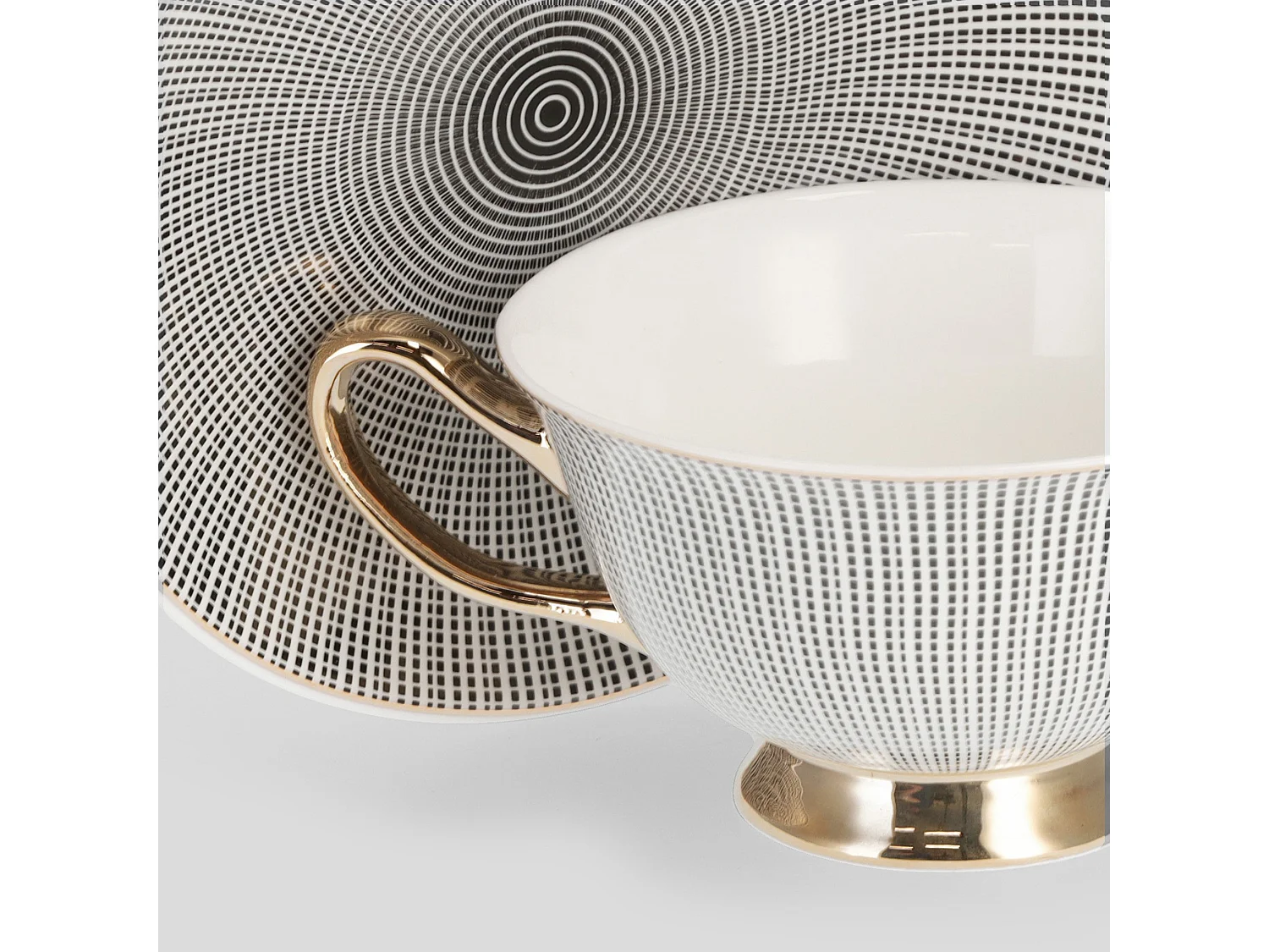 Tasse Mit Untertasse Dottie Mittelschwarz 15 x 15 x 15