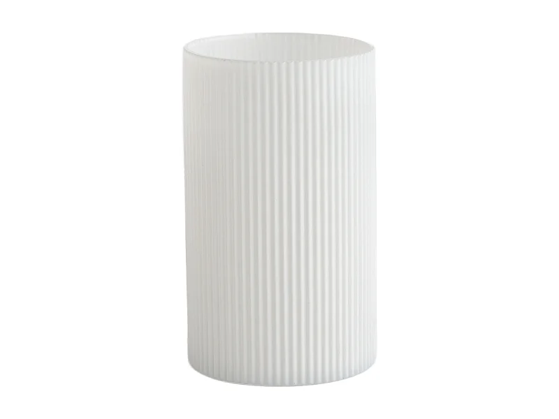 Vase Veer Mittelweiß 25x15 Glas