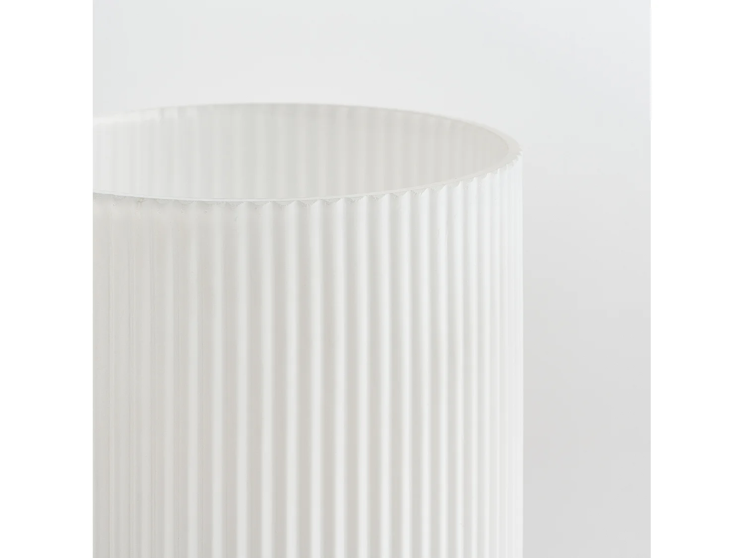 Vase Veer Mittelweiß 25x15 Glas