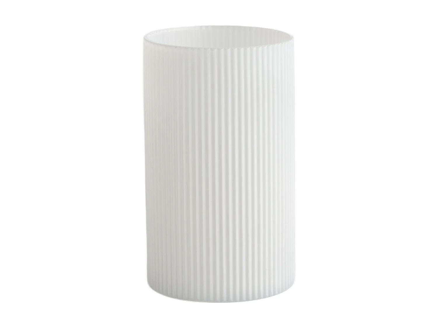 Vase Veer Mittelweiß 25x15 Glas