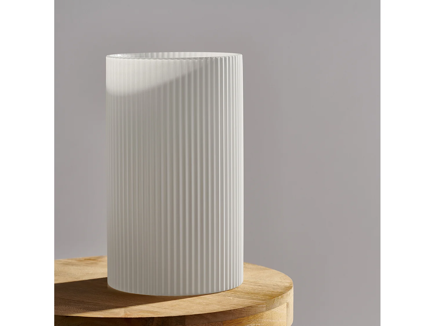 Vase Veer Mittelweiß 25x15 Glas