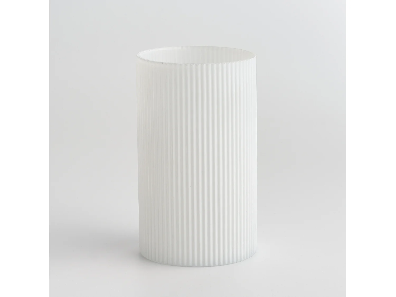 Vase Veer Mittelweiß 25x15 Glas