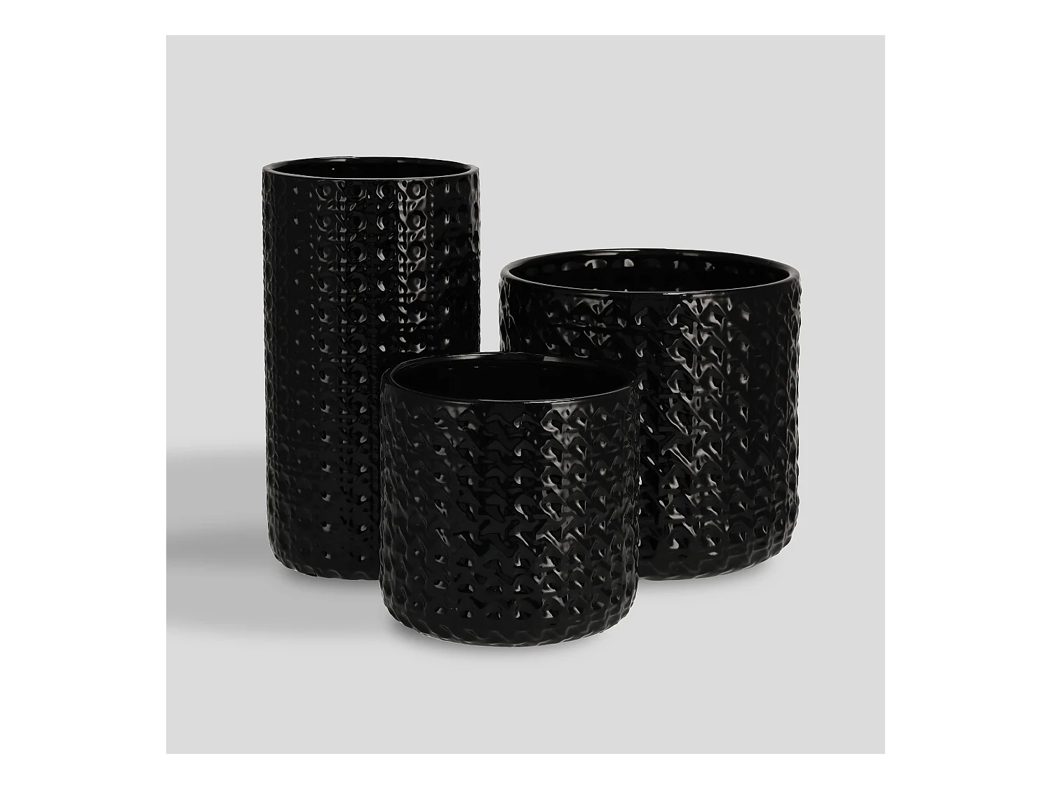 Vase Sylvi mittelschwarz 25.5 x 13.5