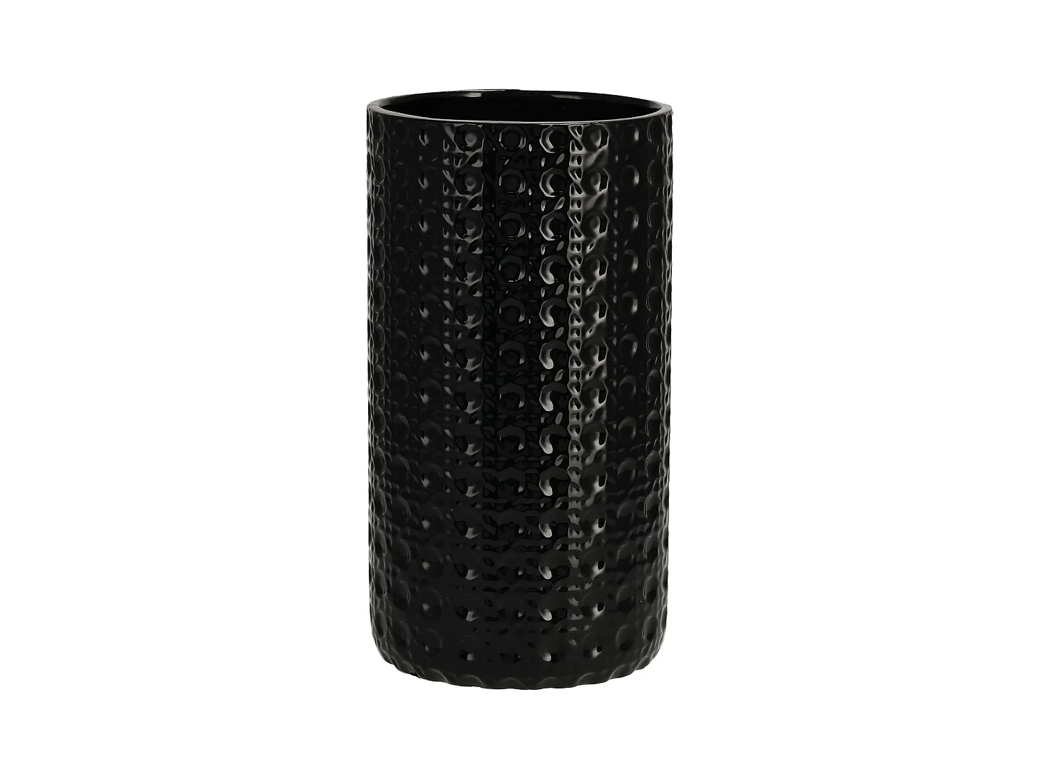 Vase Sylvi noir moyen 25.5 x 13.5