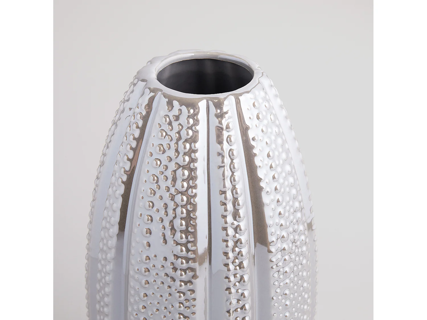 Vase Prao Helles Silber 30.5 x 15