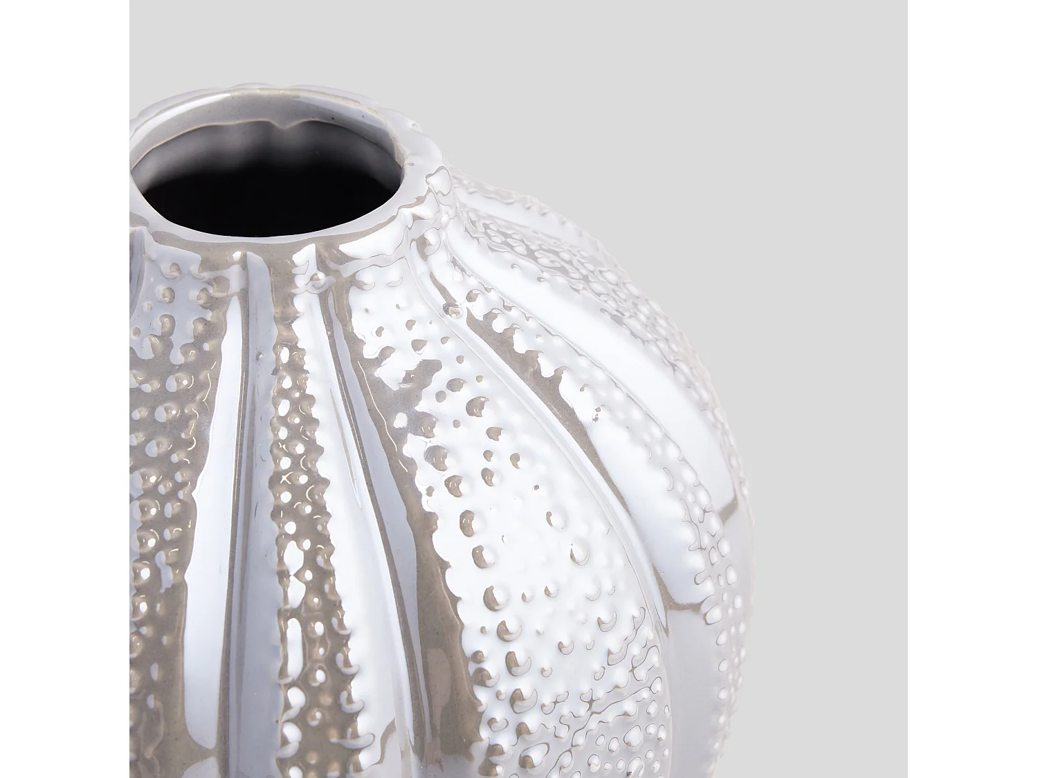 Vase Prao Helles Silber 20 x 20.5