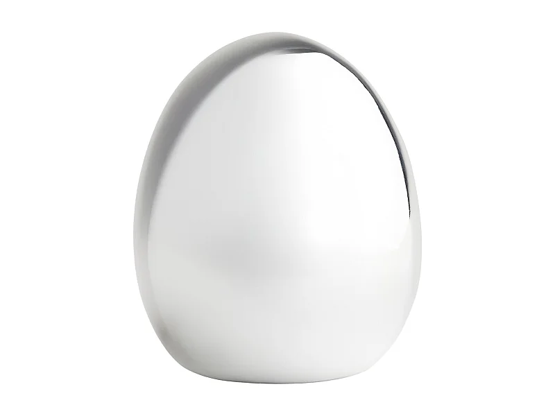 Figurine Eggify céramique argent moyen 19 x 16.5