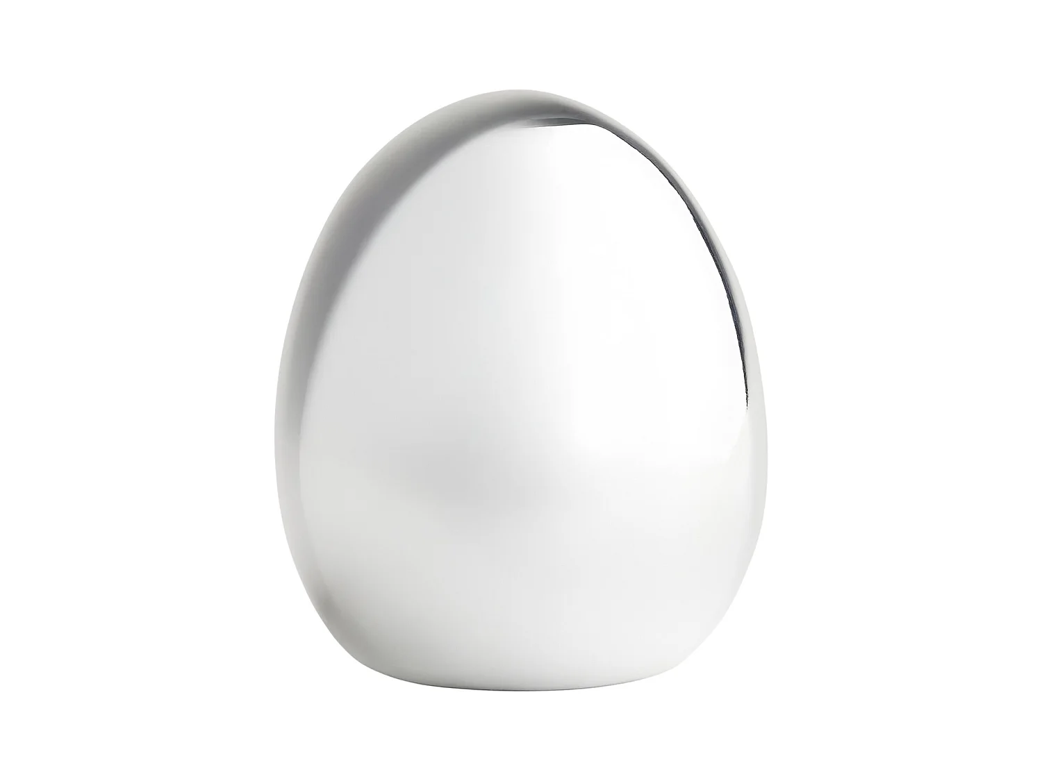 Figurine Eggify céramique argent moyen 19 x 16.5