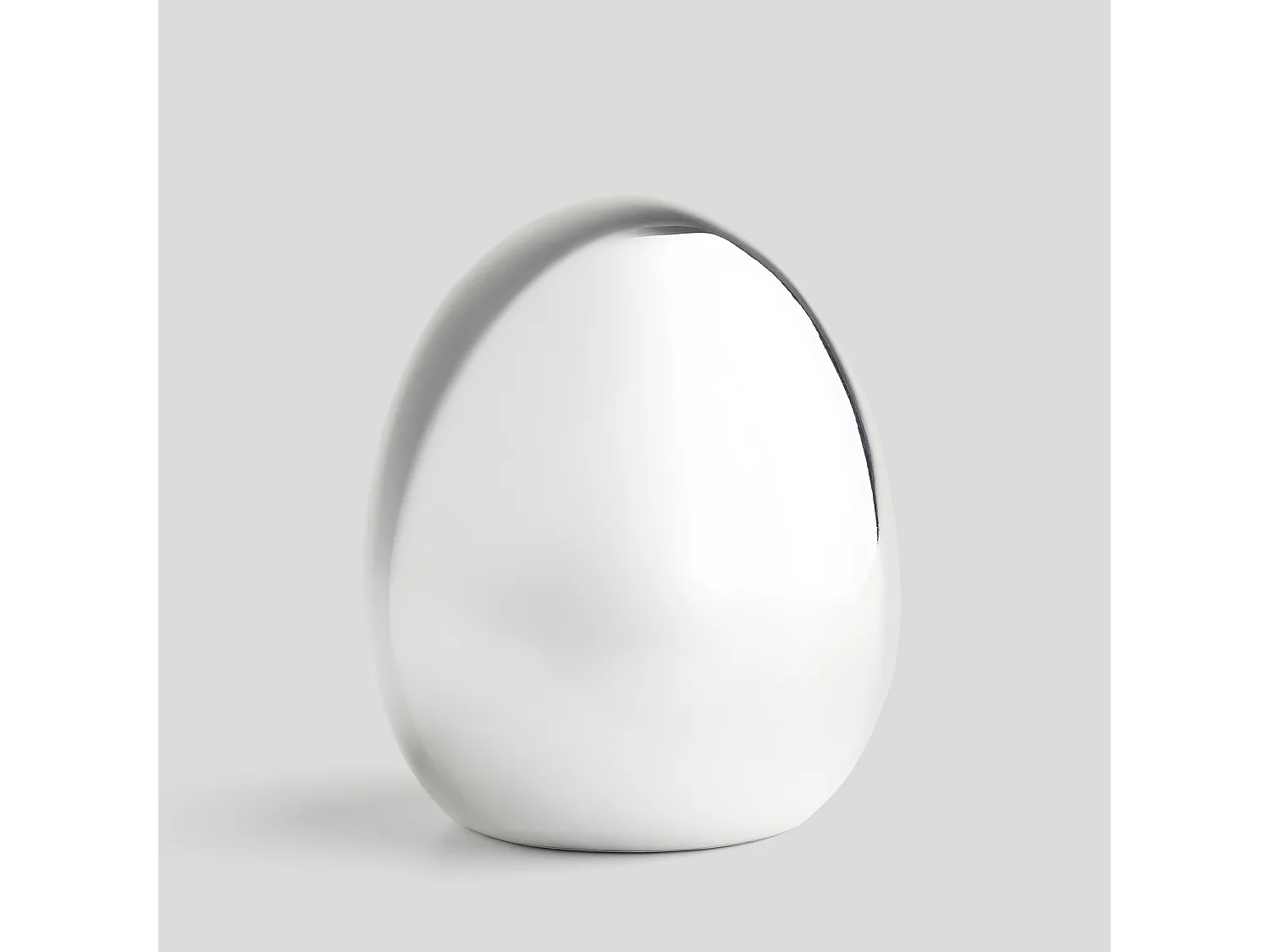 Figurine Eggify céramique argent moyen 19 x 16.5