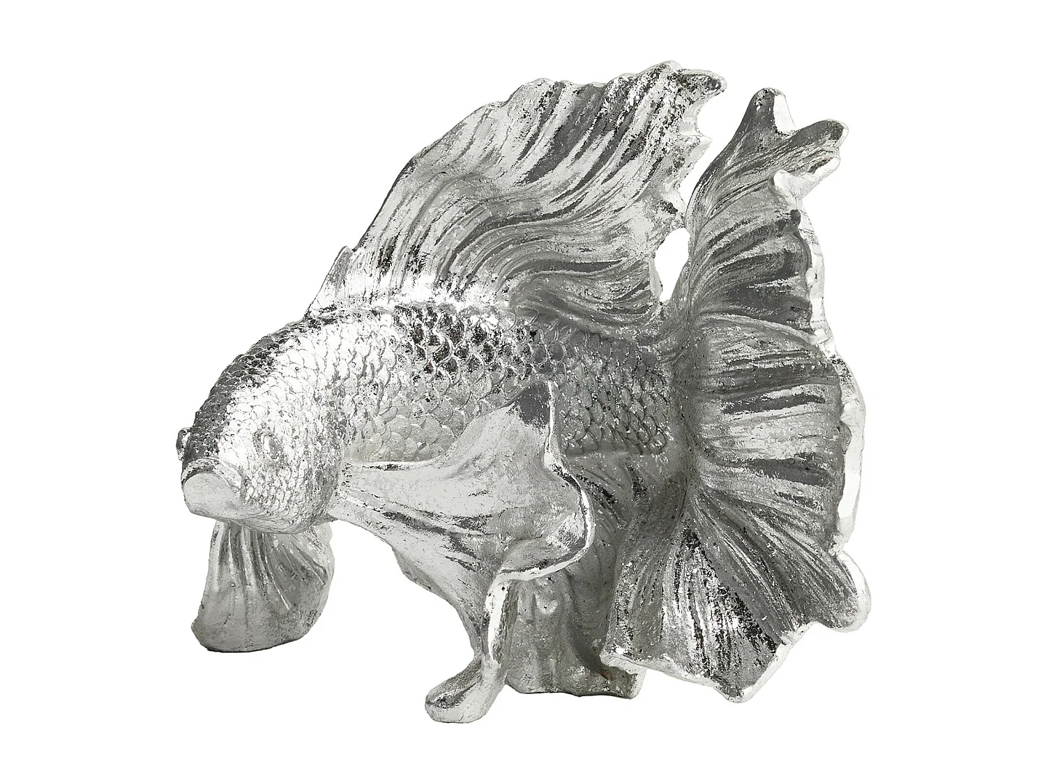 Statue Figurine Vissa Argent Moyen 16 x 14.5 x 21