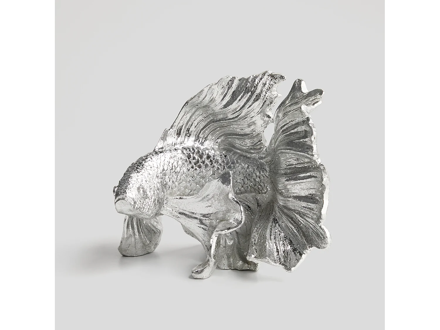 Statue Figurine Vissa Argent Moyen 16 x 14.5 x 21