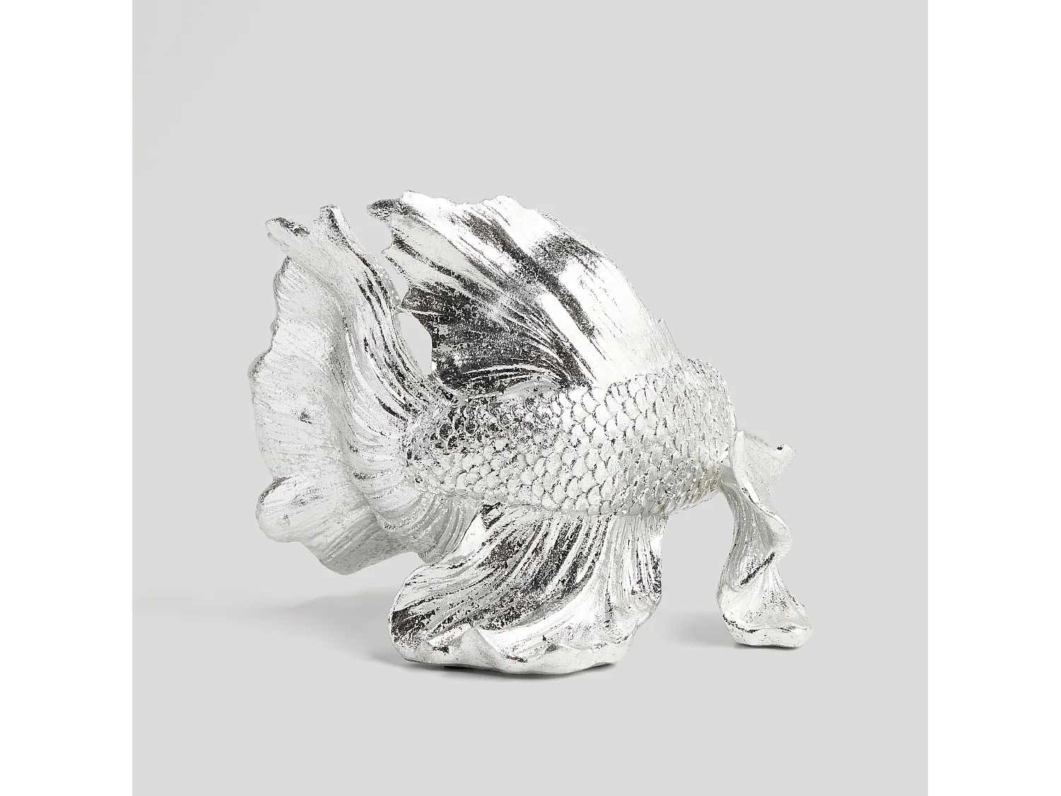 Statue Figurine Vissa Argent Moyen 16 x 14.5 x 21