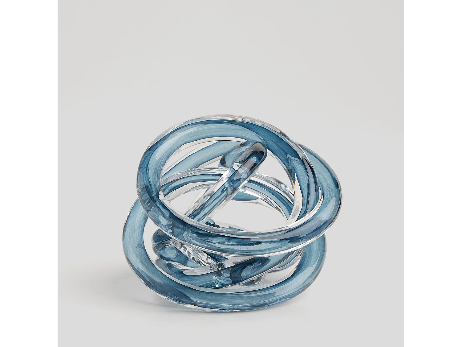 Dekofigur Aper mittelblau Glas 12 x 12