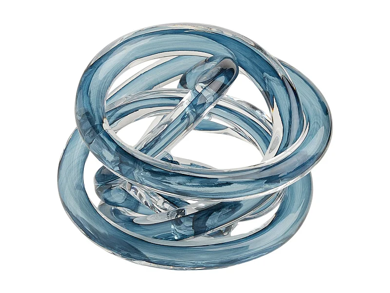 Dekofigur Aper mittelblau Glas 12 x 12