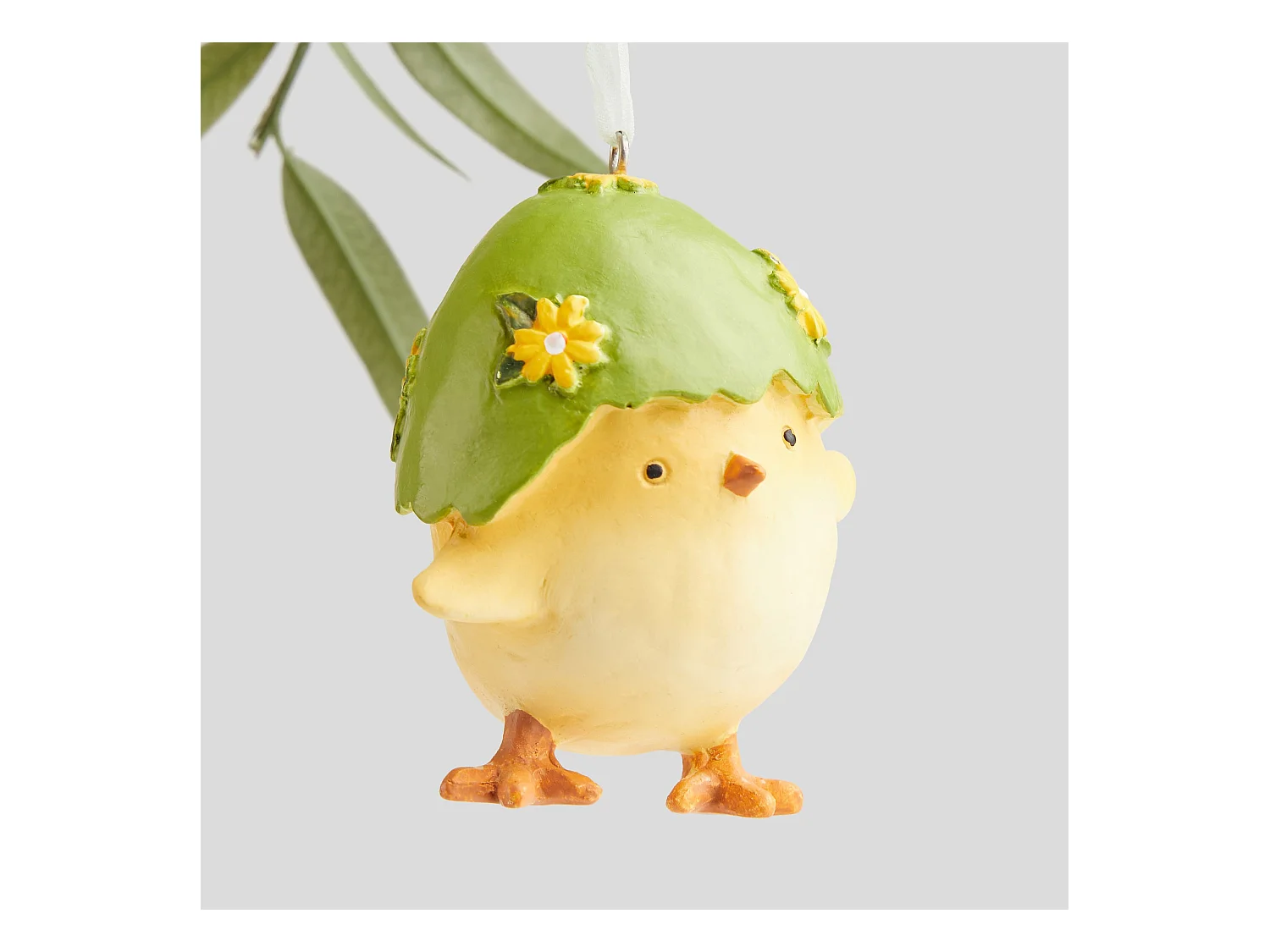 Pendentif Chicki jaune moyen 8 x 6.5 x 5