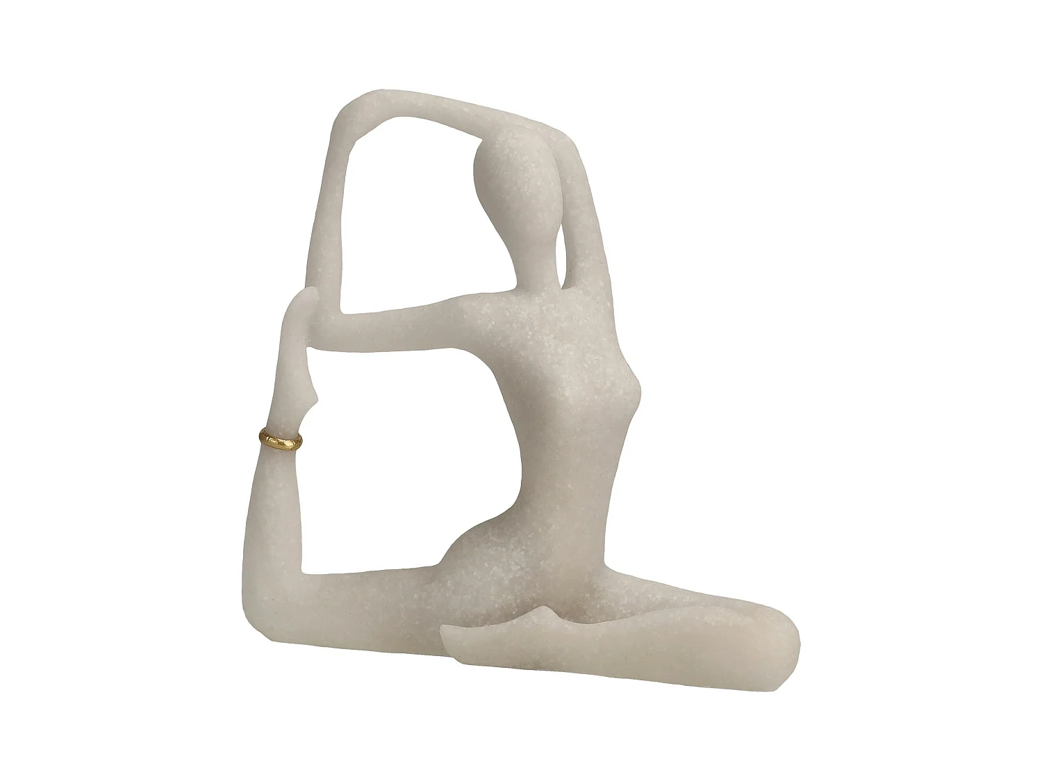 Figurine Yogini Blanc Moyen 21 x 22 x 7