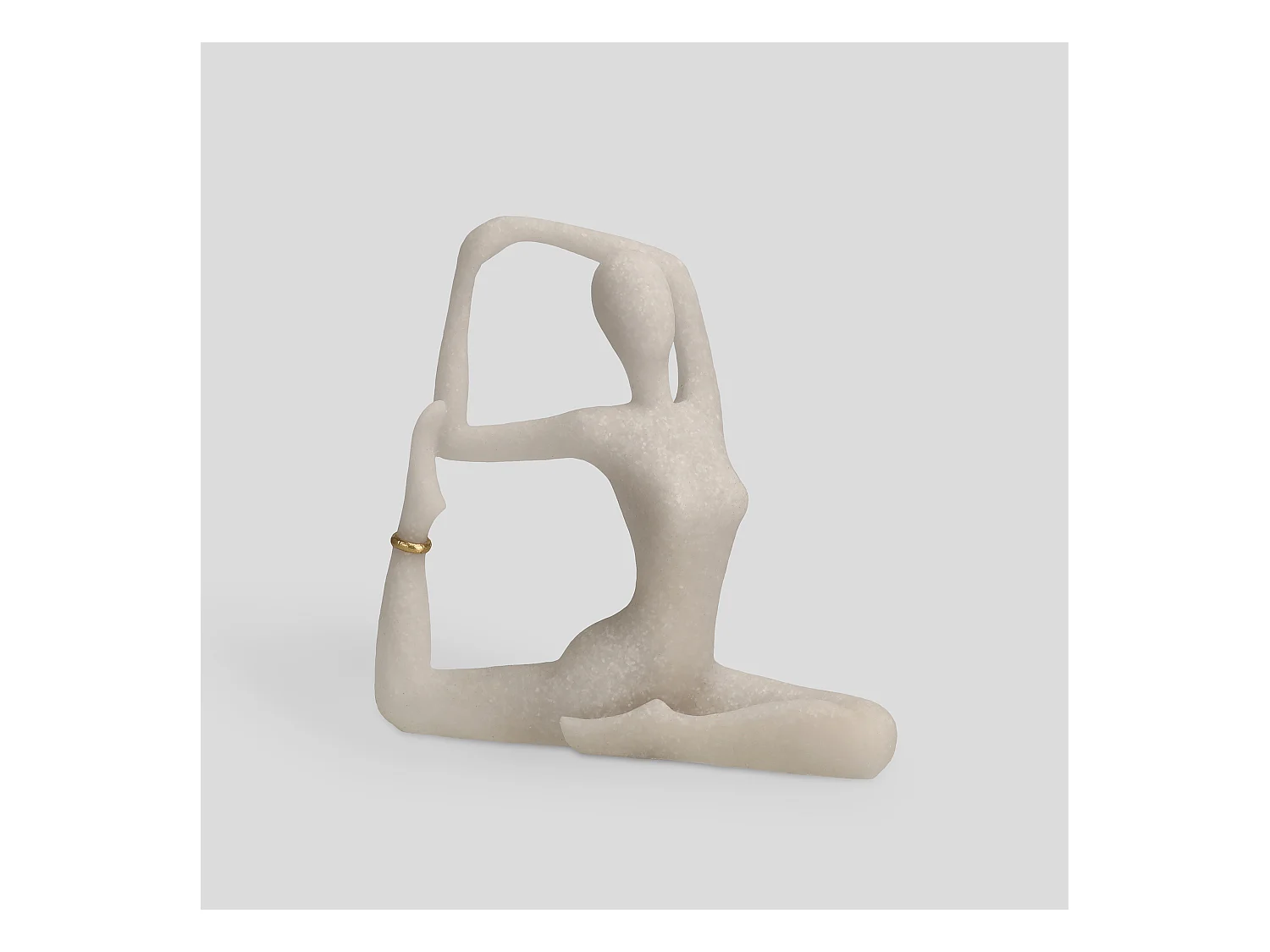 Figurine Yogini Blanc Moyen 21 x 22 x 7