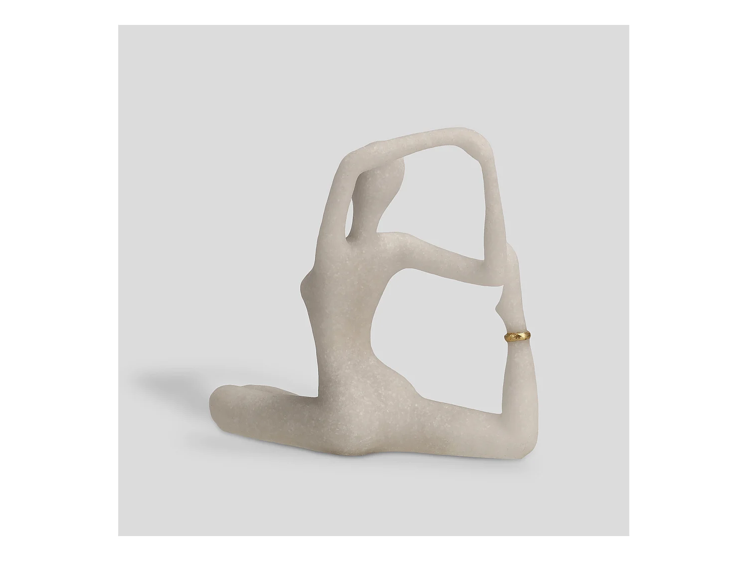 Figurine Yogini Blanc Moyen 21 x 22 x 7