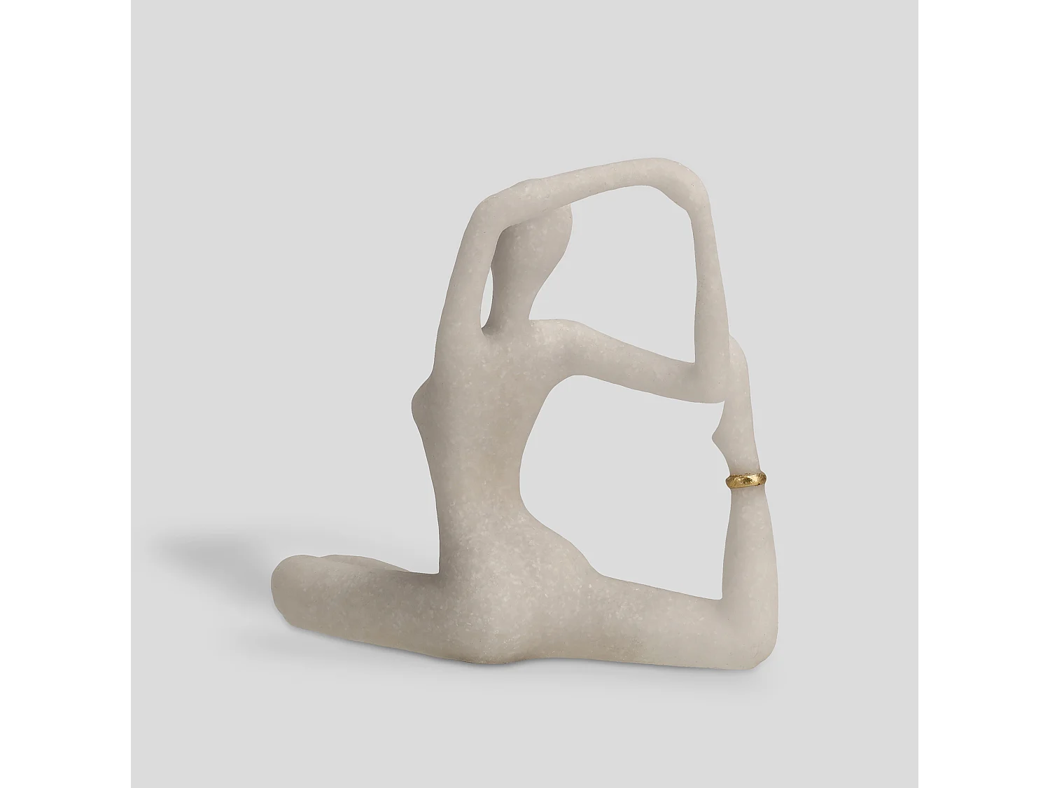 Figurine Yogini Blanc Moyen 21 x 22 x 7